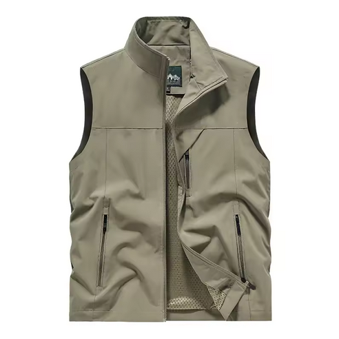 2025 New Fashion Men's Vest Windproof Solid Sleeveless Jacket Motorcycle Ourdoor Waterproof Biker Vest for Men Clothing