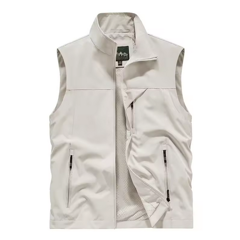 2025 New Fashion Men's Vest Windproof Solid Sleeveless Jacket Motorcycle Ourdoor Waterproof Biker Vest for Men Clothing