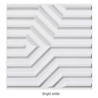 12pcs 50cm 3D wall panel Shutters lines 3D wall sticker art wallpaper mural diamond design 3d decor tile 3D mold aesthetic room